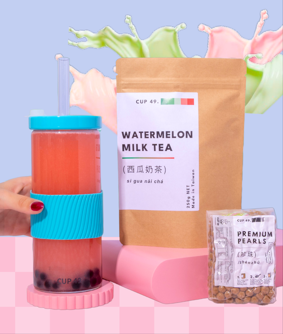 Cup 49 NEW Watermelon DIY Milk Bubble Tea Blend 250g (LIMITED EDITION)
