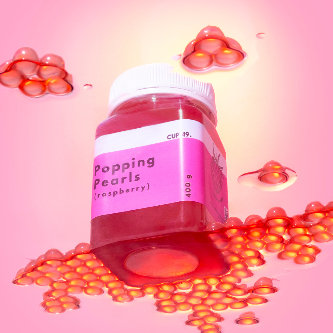 NEW Raspberry Popping Pearls 400g