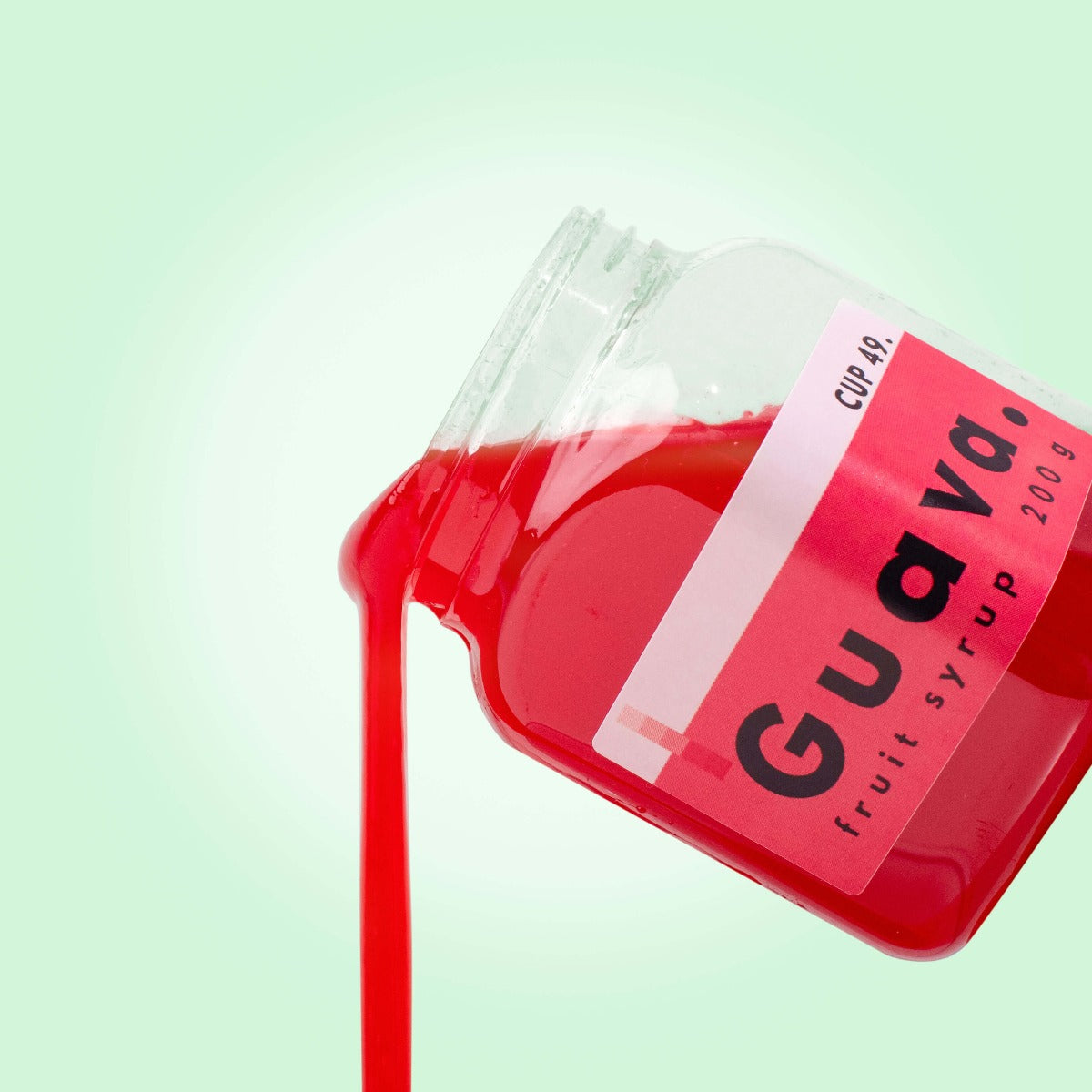 Cup 49 Guava Fruit Syrup Bubble Tea