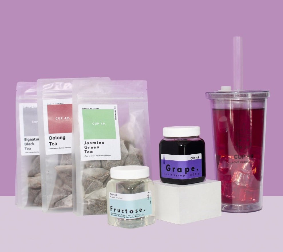 Grape DIY Fruit Bubble Tea Kit