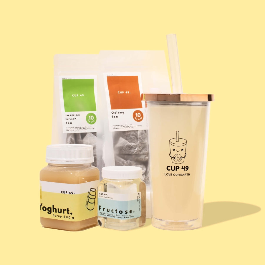 Cup 49 Yoghurt Fruit Bubble Tea Kit Boba Yakult
