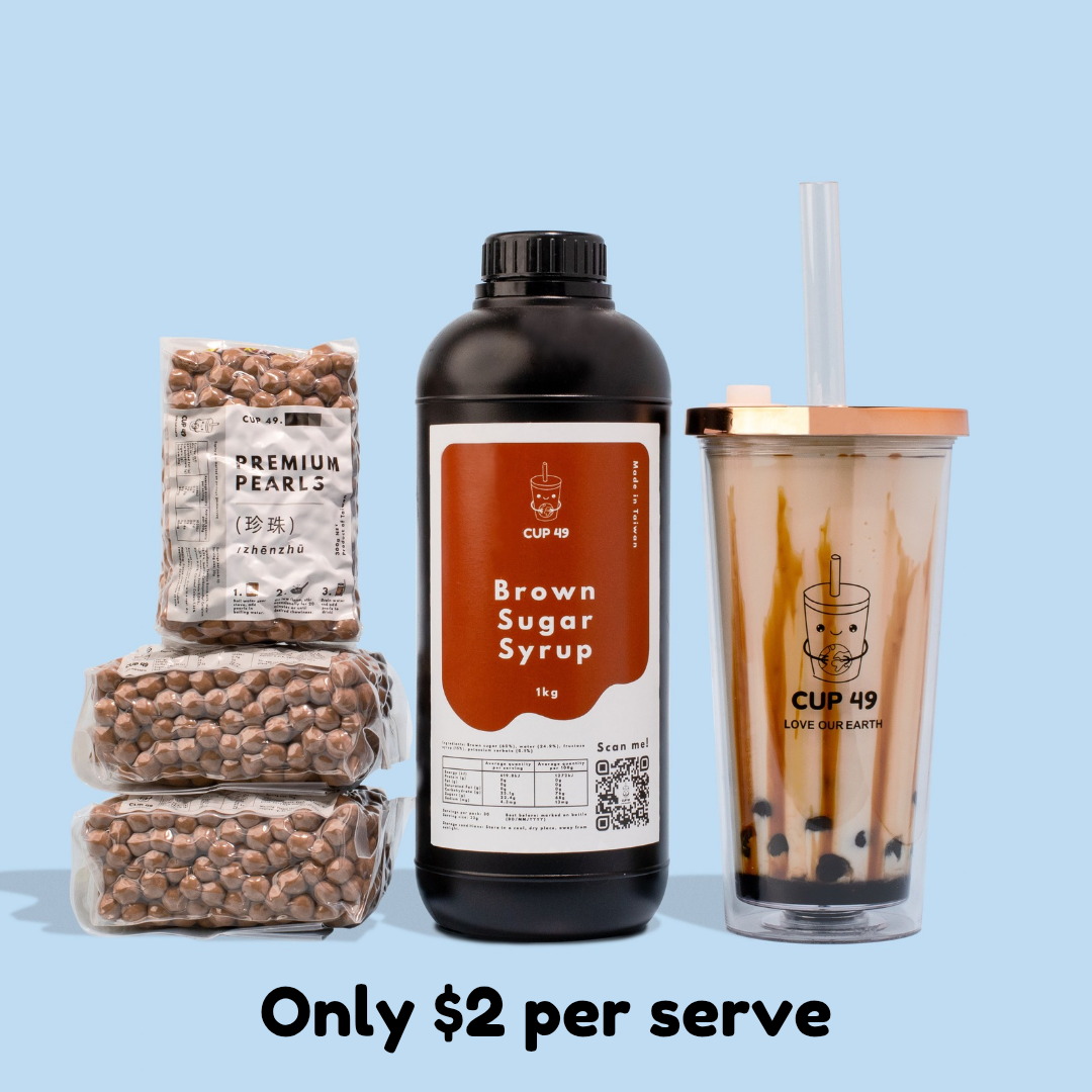 Brown Sugar DIY Milk Bubble Tea Kit