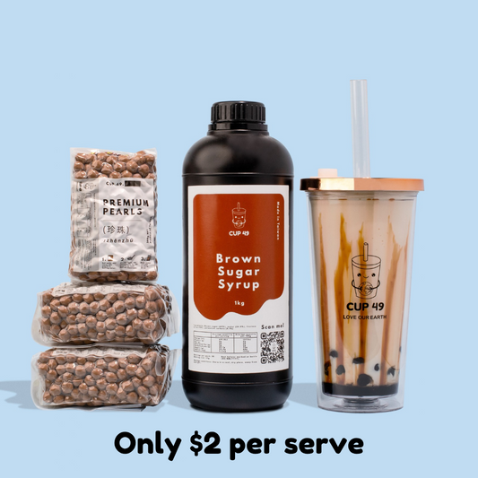 Brown Sugar DIY Milk Bubble Tea Kit