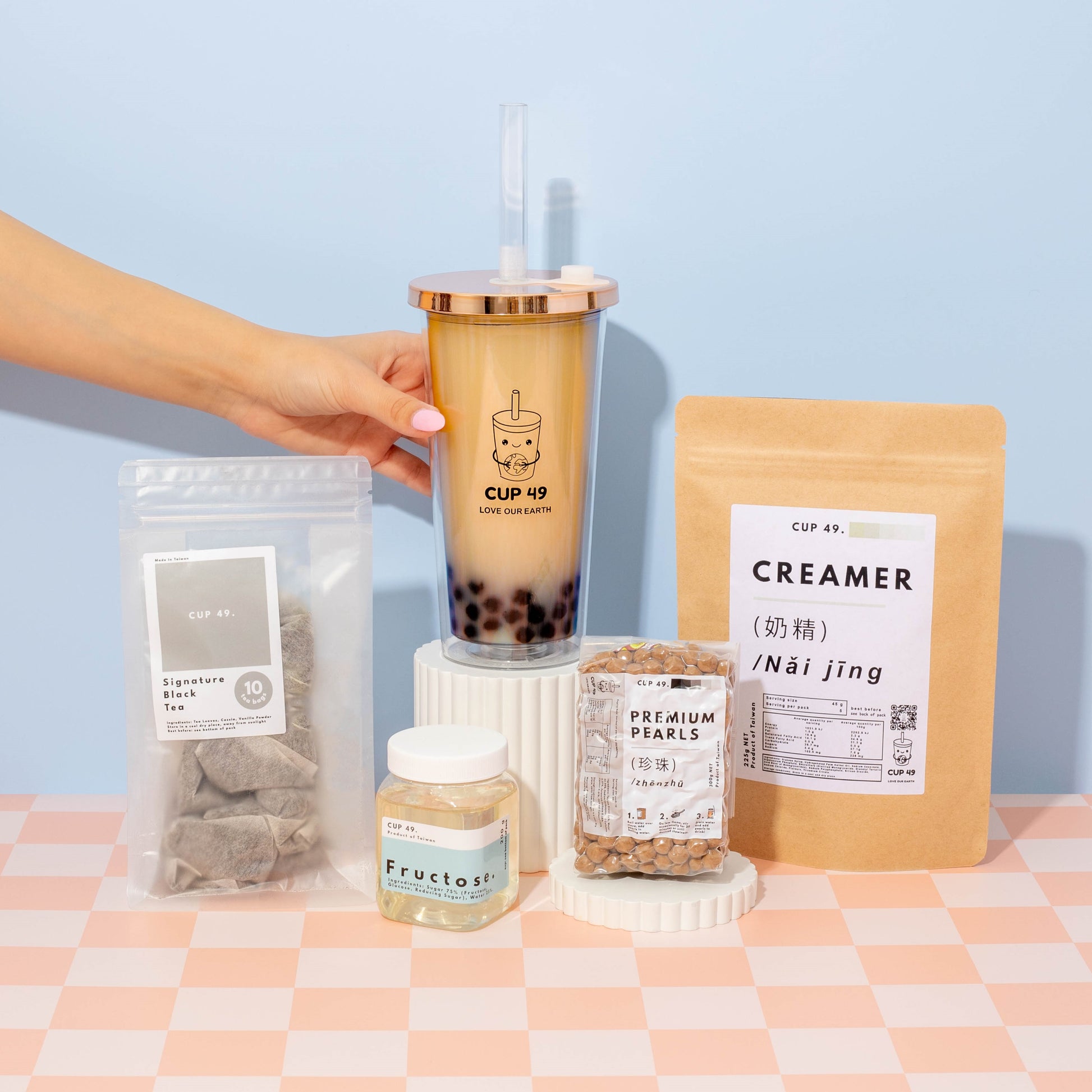 Bubble Tea Kit Gift Box Milk Selection Makes 12 Drinks Suitable