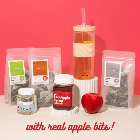 Premium Red Apple with Pulp DIY Fruit Bubble Tea Kit (LIMITED EDITION)