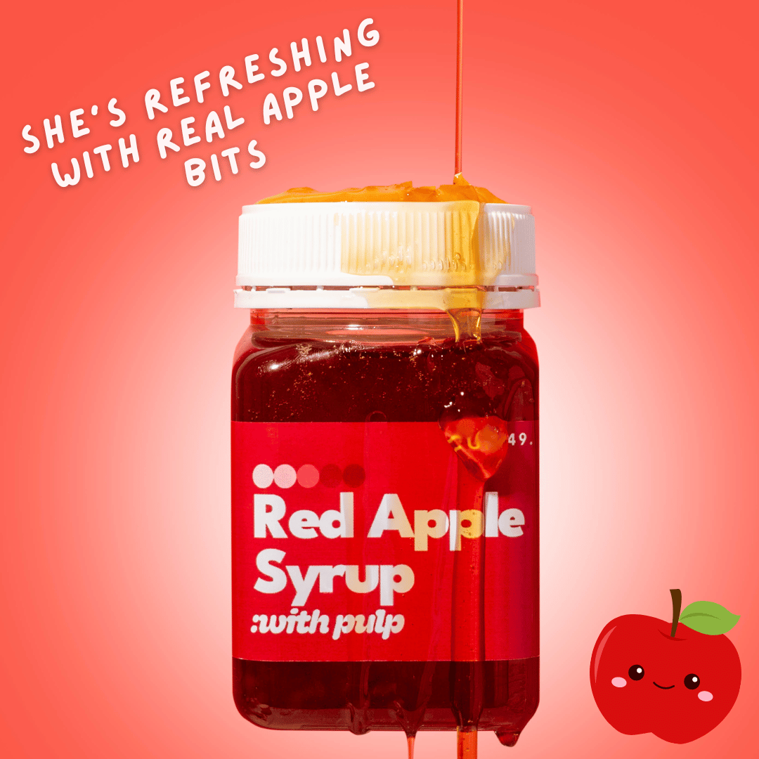 Cup 49 DIY Premium Red Apple Syrup Fruit Bubble Tea Kit