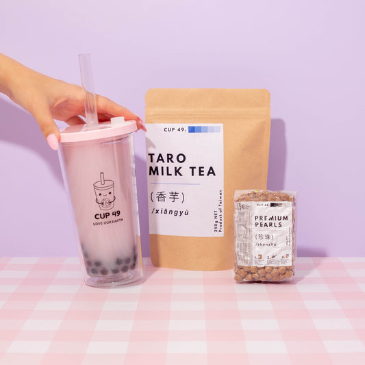 Cup 49 DIY Taro Milk Bubble Tea Kit