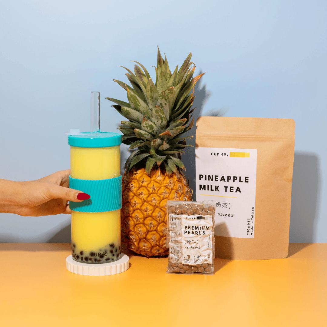 Cup 49 Pineapple Milk Tea Kit With Pearls