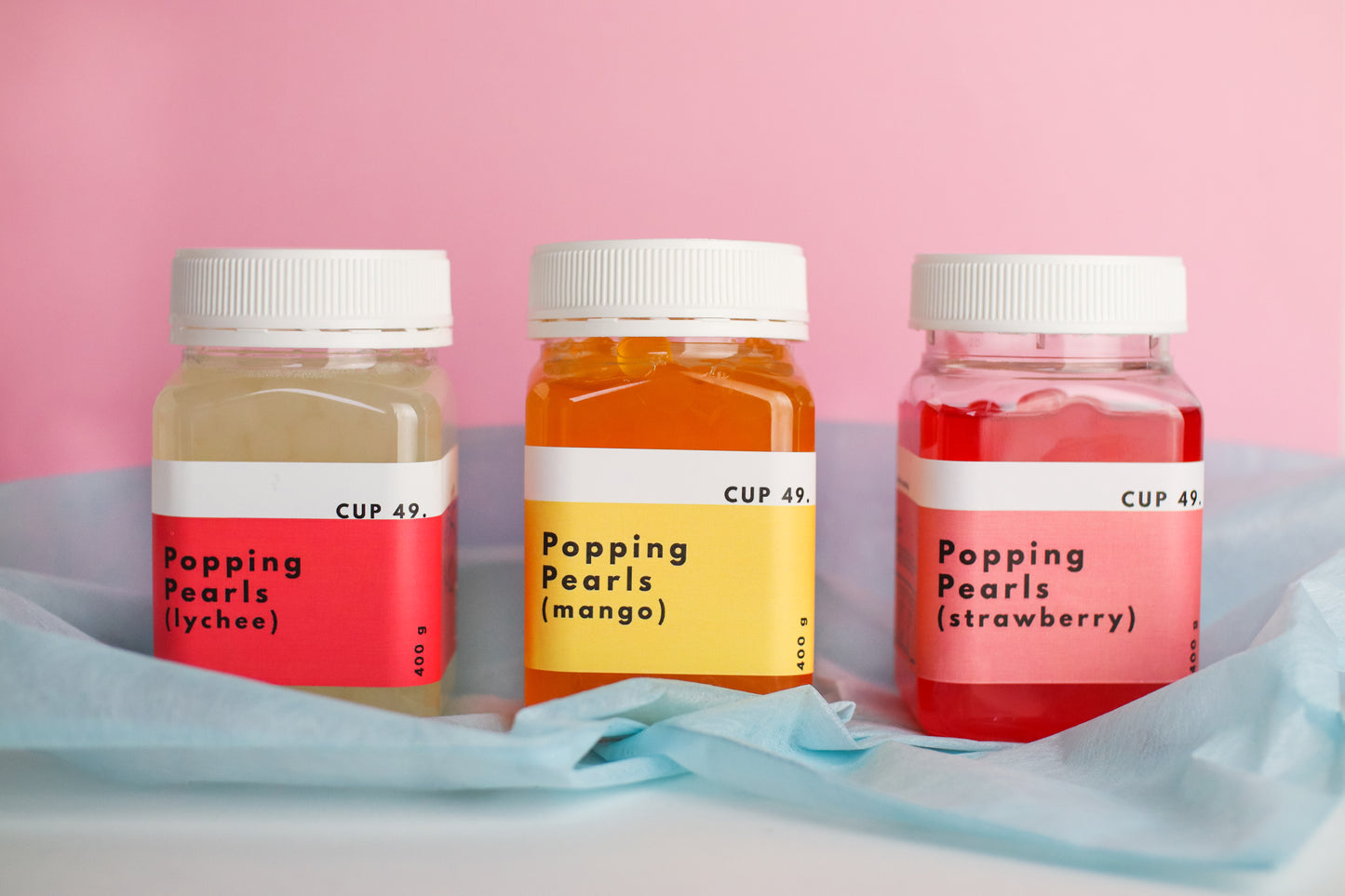 Trio Bubble Tea Popping Pearls 400g