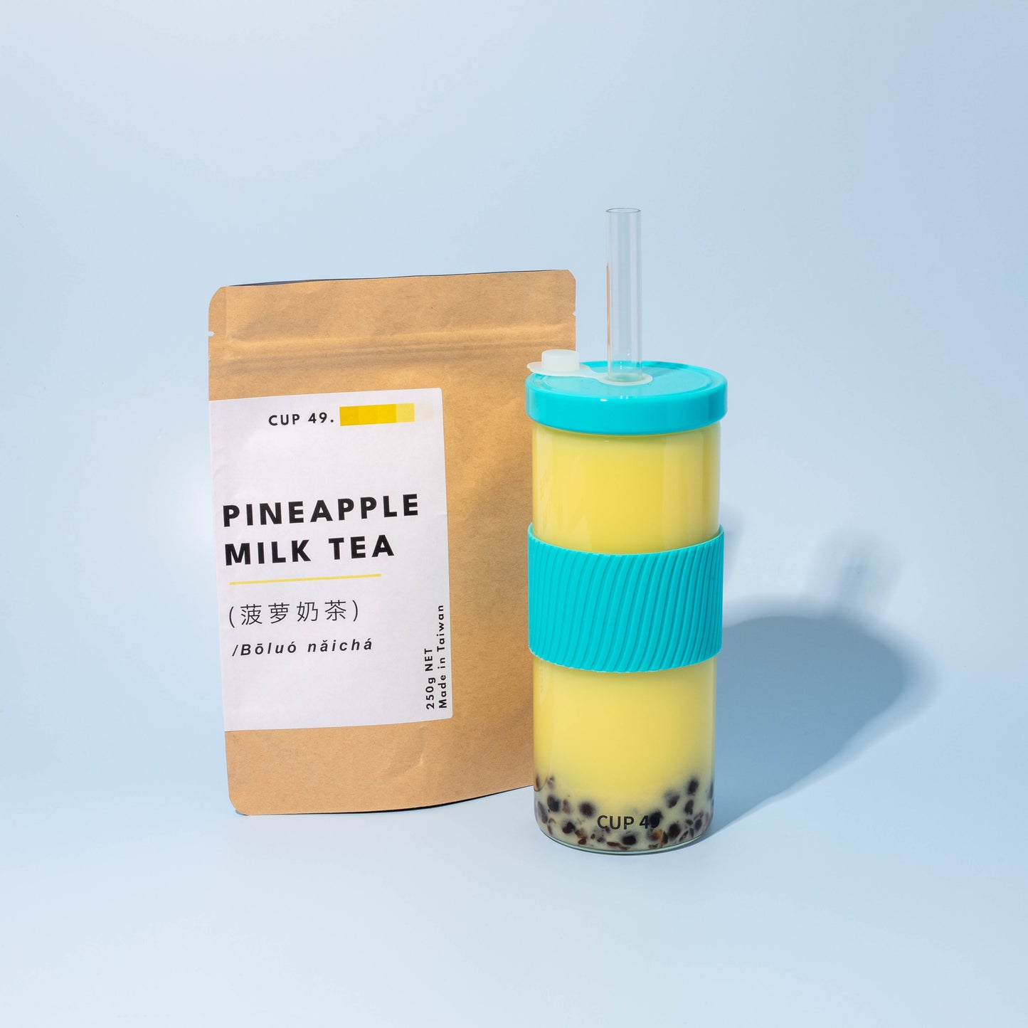 Cup 49 Pineapple Milk Tea Kit Buble Tea Boba
