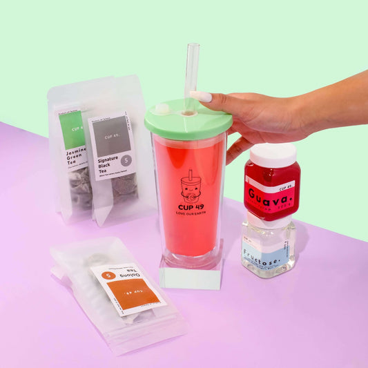 Cup 49 DIY Guava Fruit Bubble Boba Tea Kit