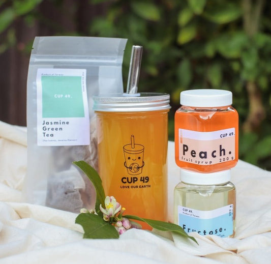 Peach Fruit Bubble Tea