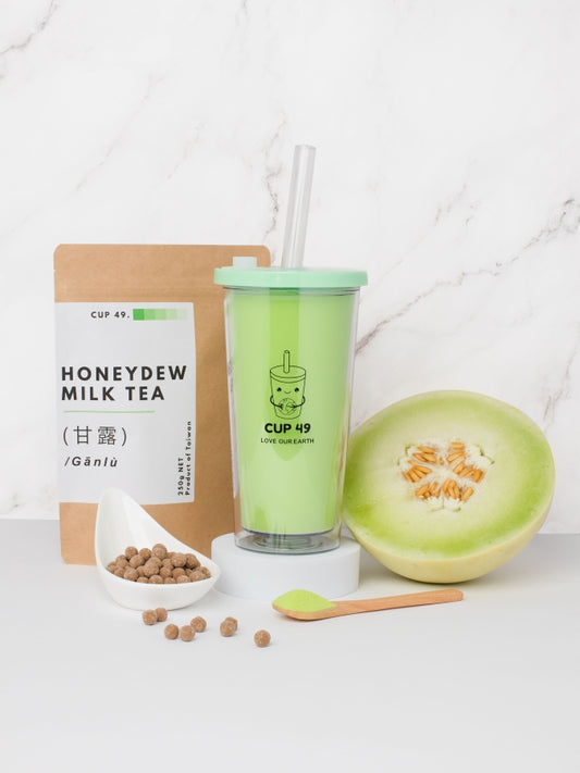 Honeydew milk tea Cup 49