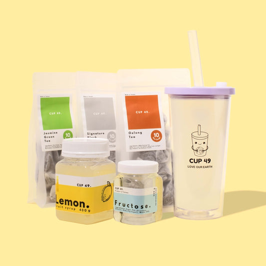 Cup 49 DIY Lemon Fruit Bubble Tea Kit Boba